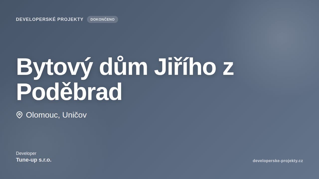 Bytový dům Jiřího z Poděbrad