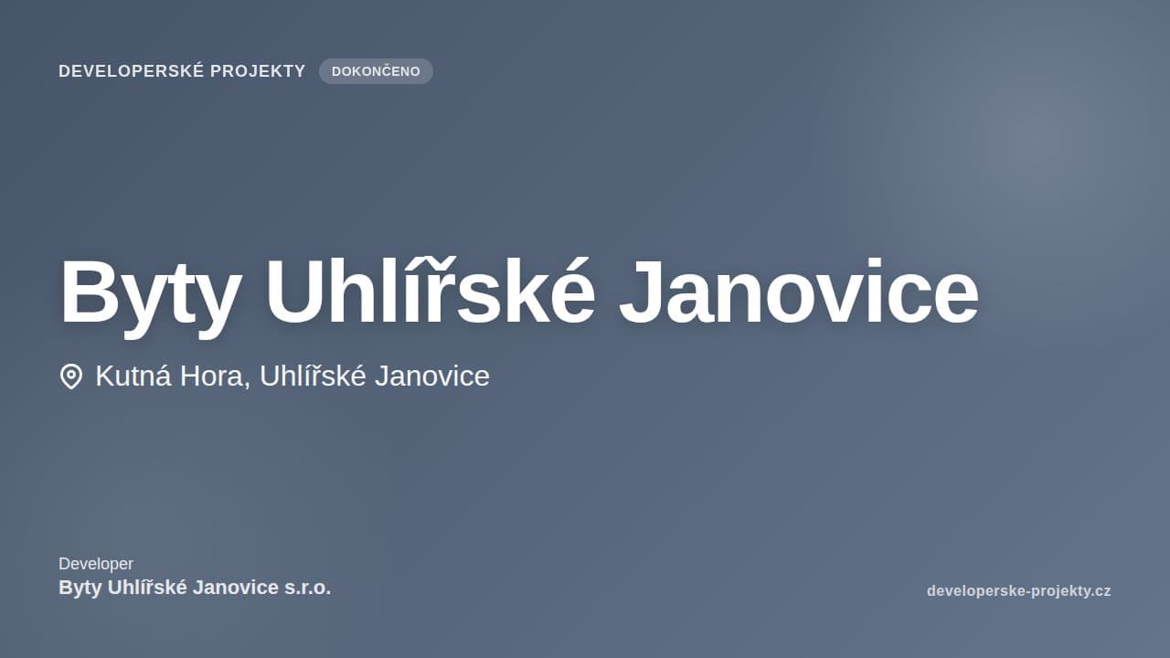 Byty Uhlířské Janovice