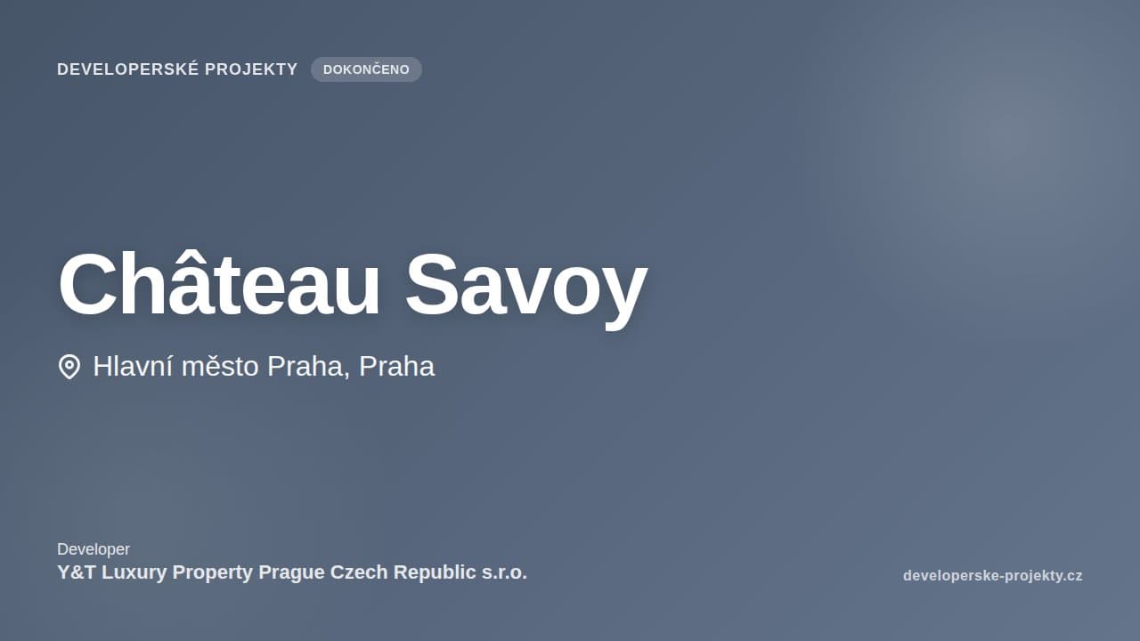 Château Savoy — vizualizace