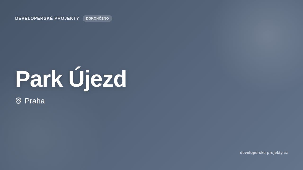 Park Újezd — vizualizace