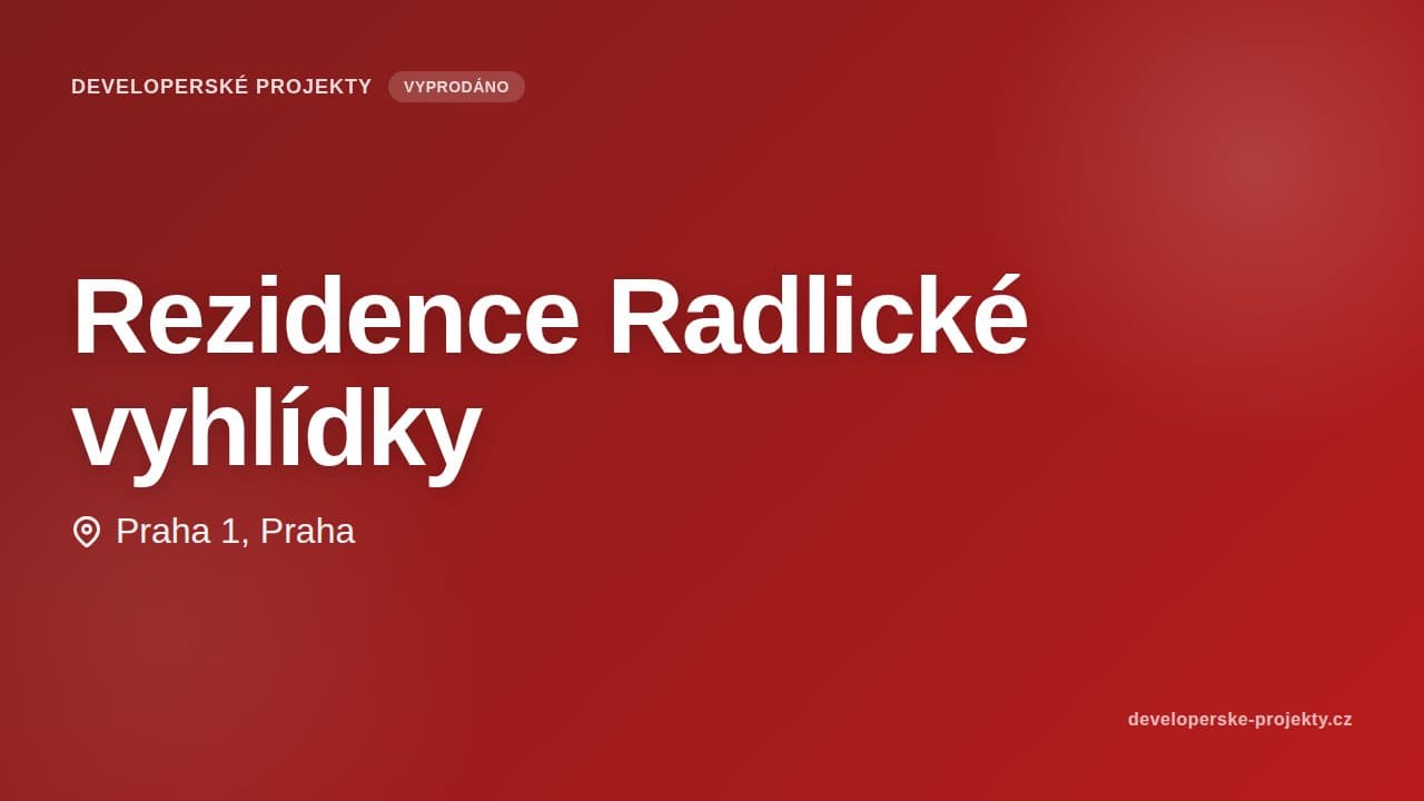 Rezidence Radlické vyhlídky