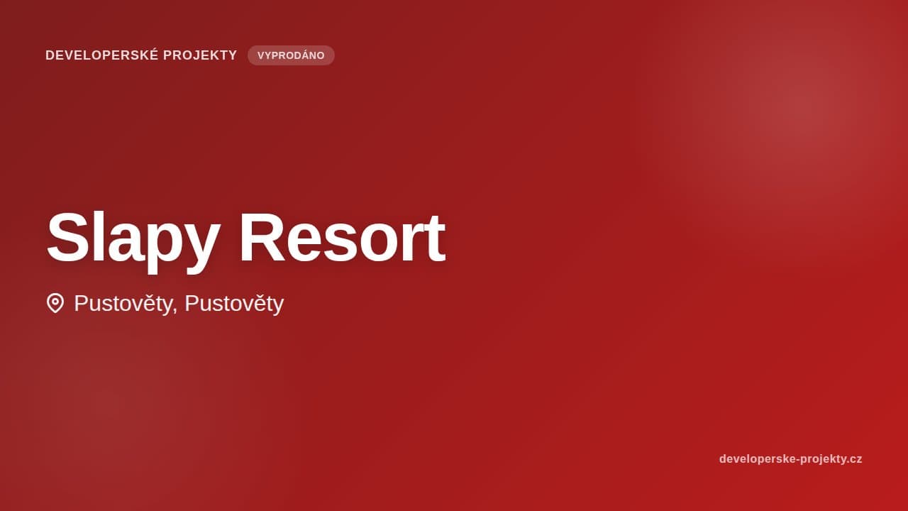 Slapy Resort — vizualizace