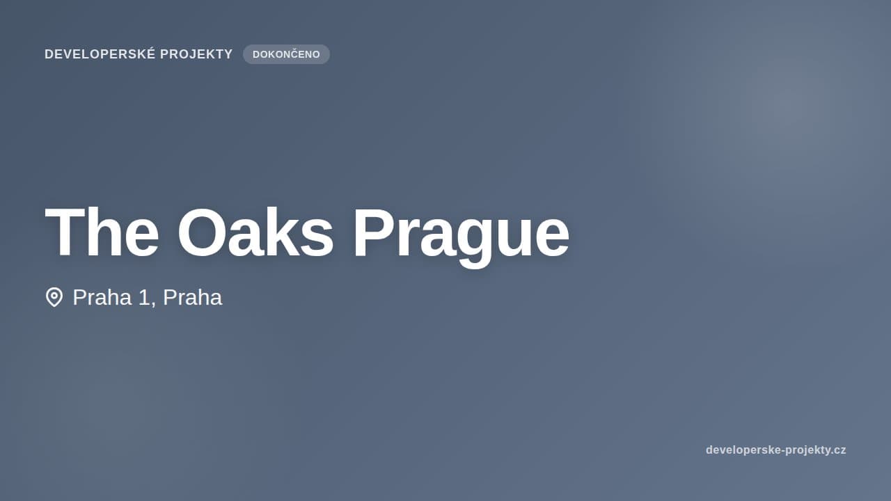 The Oaks Prague — vizualizace