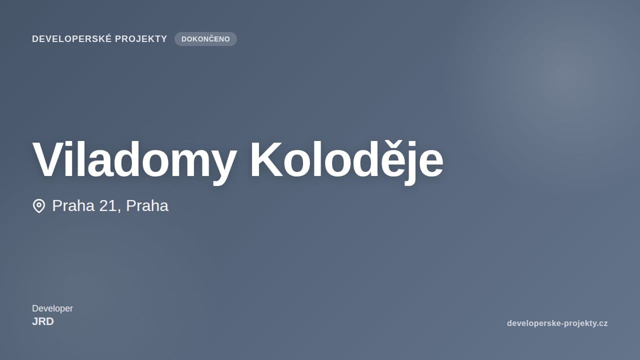 Viladomy Koloděje — vizualizace