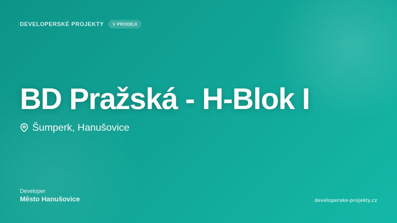BD Pražská - H-Blok I