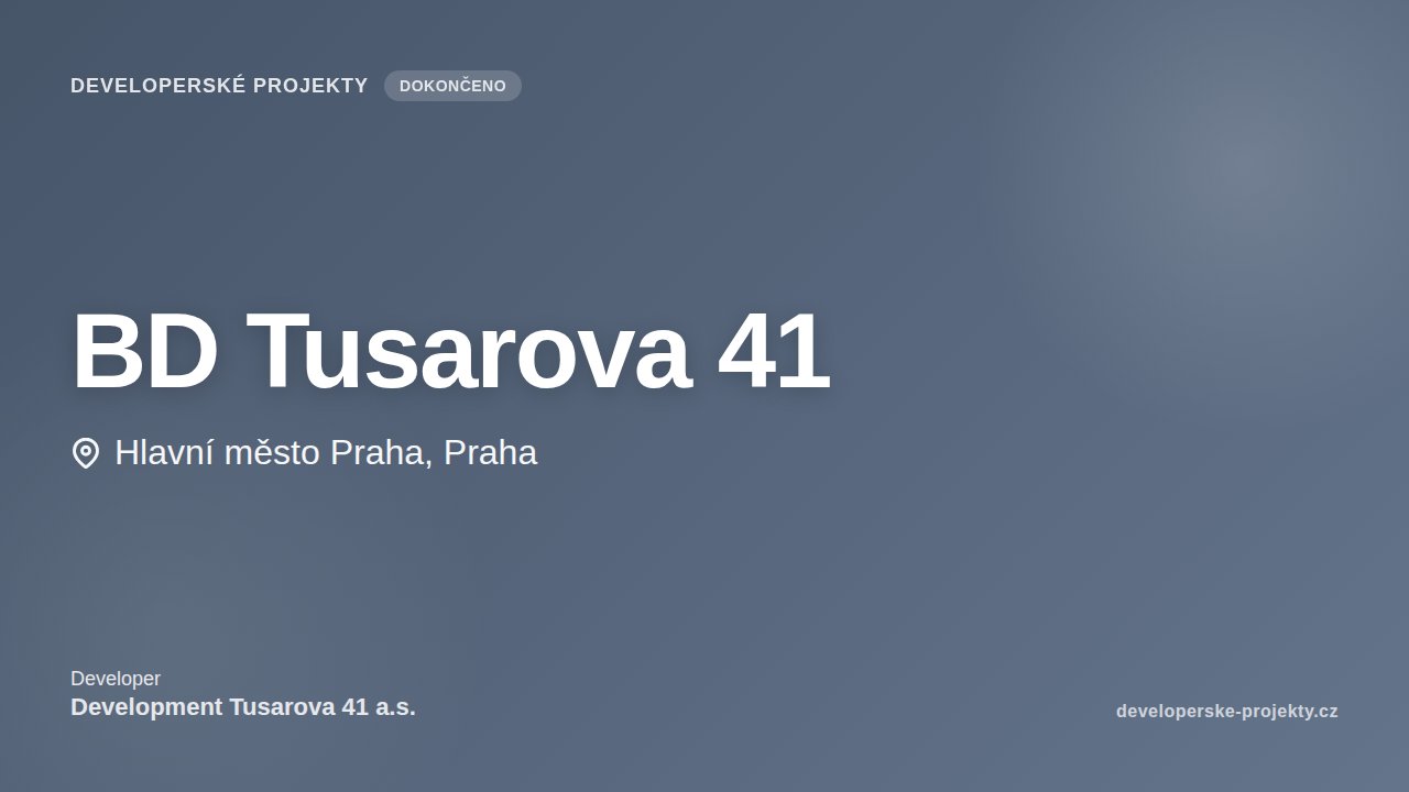 BD Tusarova 41