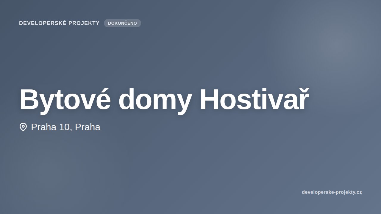 Bytové domy Hostivař