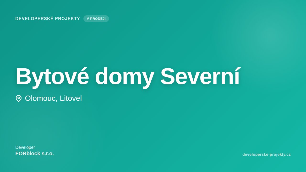 Bytové domy Severní