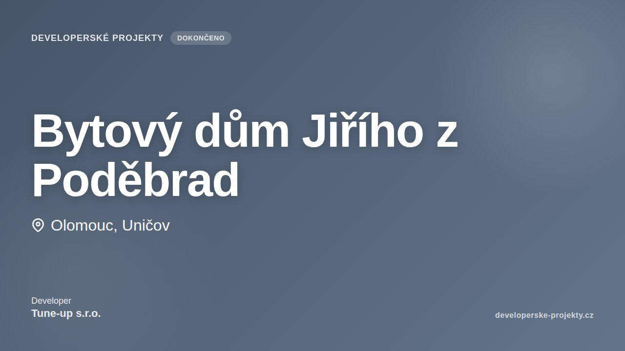 Bytový dům Jiřího z Poděbrad