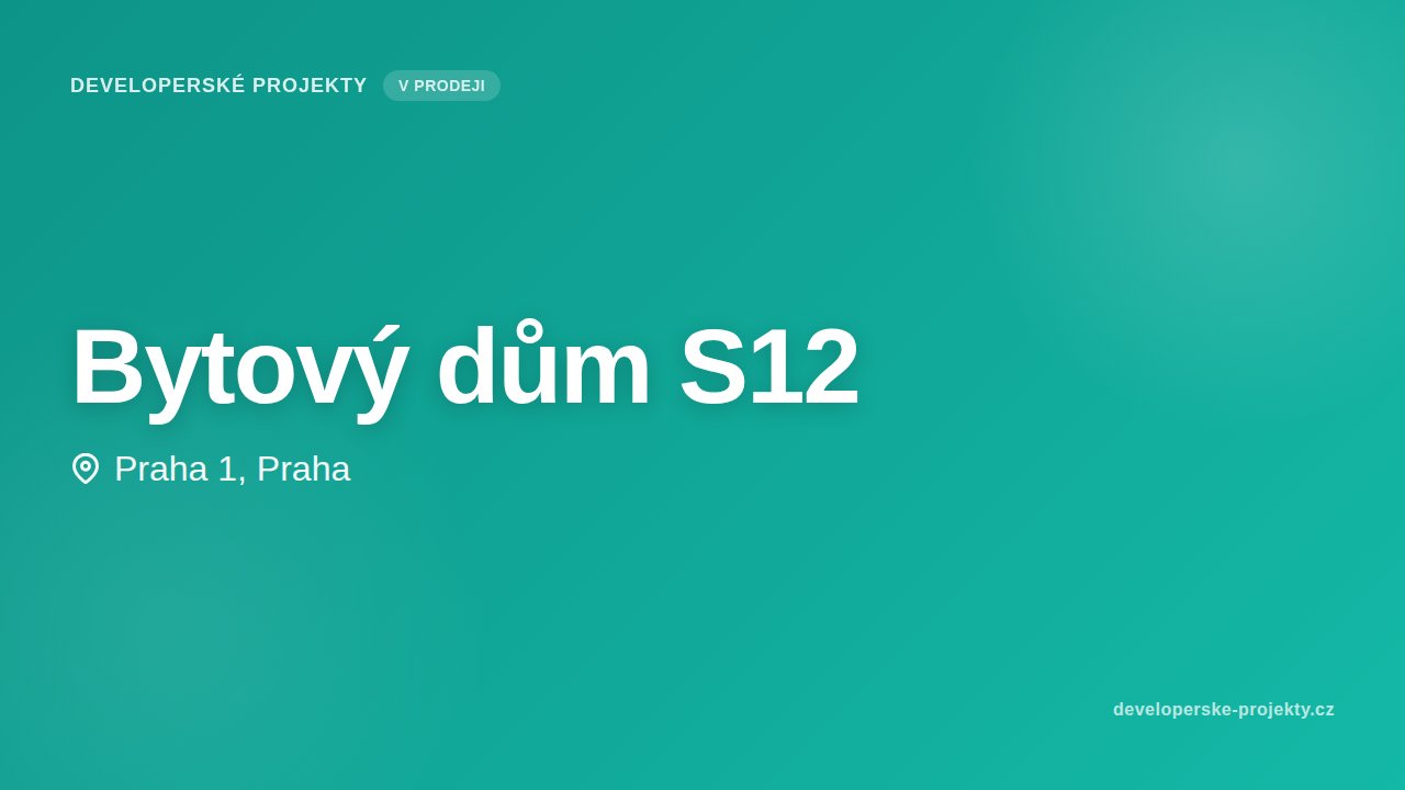 Bytový dům S12
