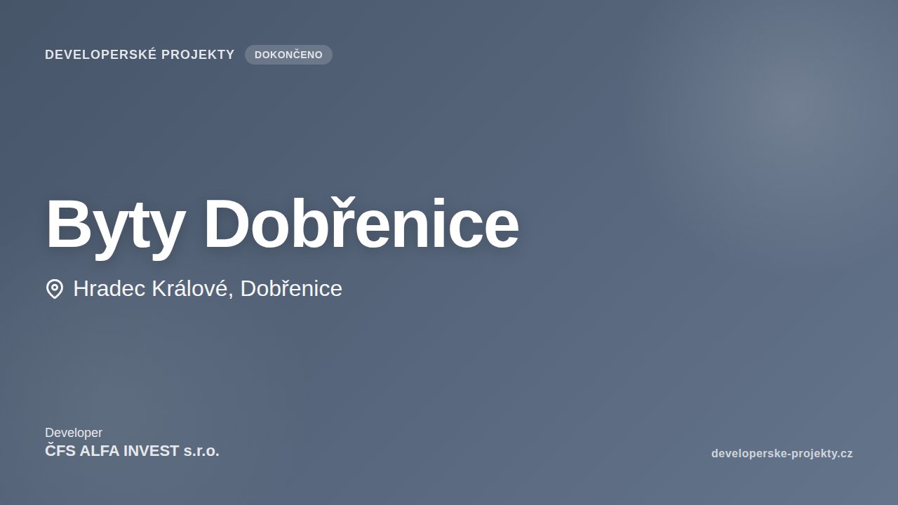 Byty Dobřenice