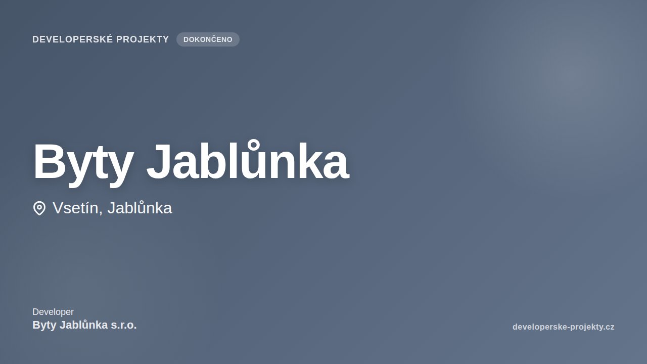 Byty Jablůnka