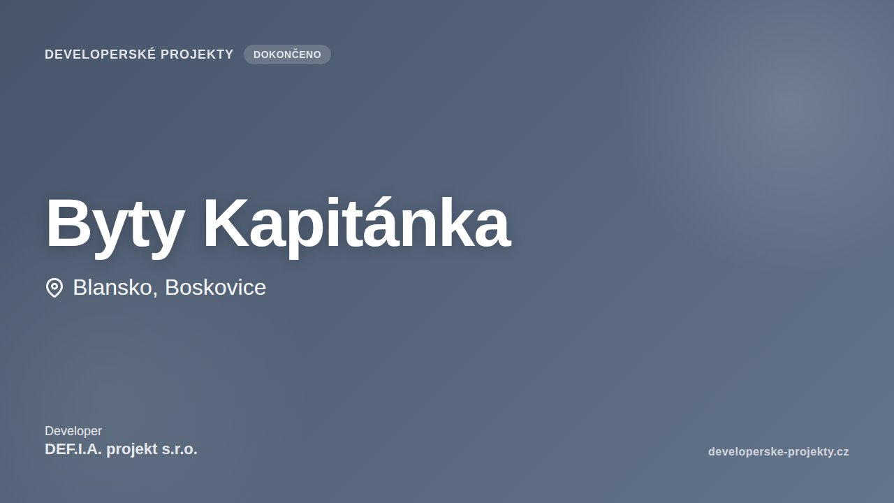 Byty Kapitánka