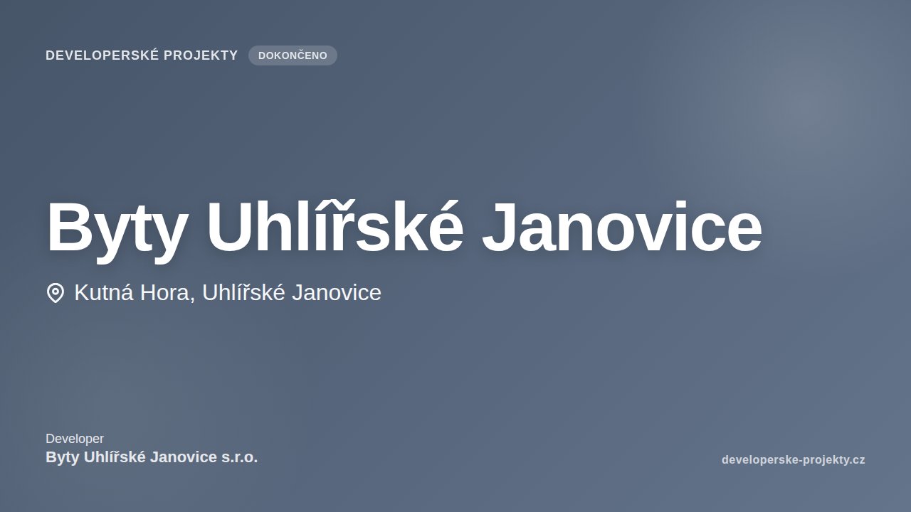Byty Uhlířské Janovice