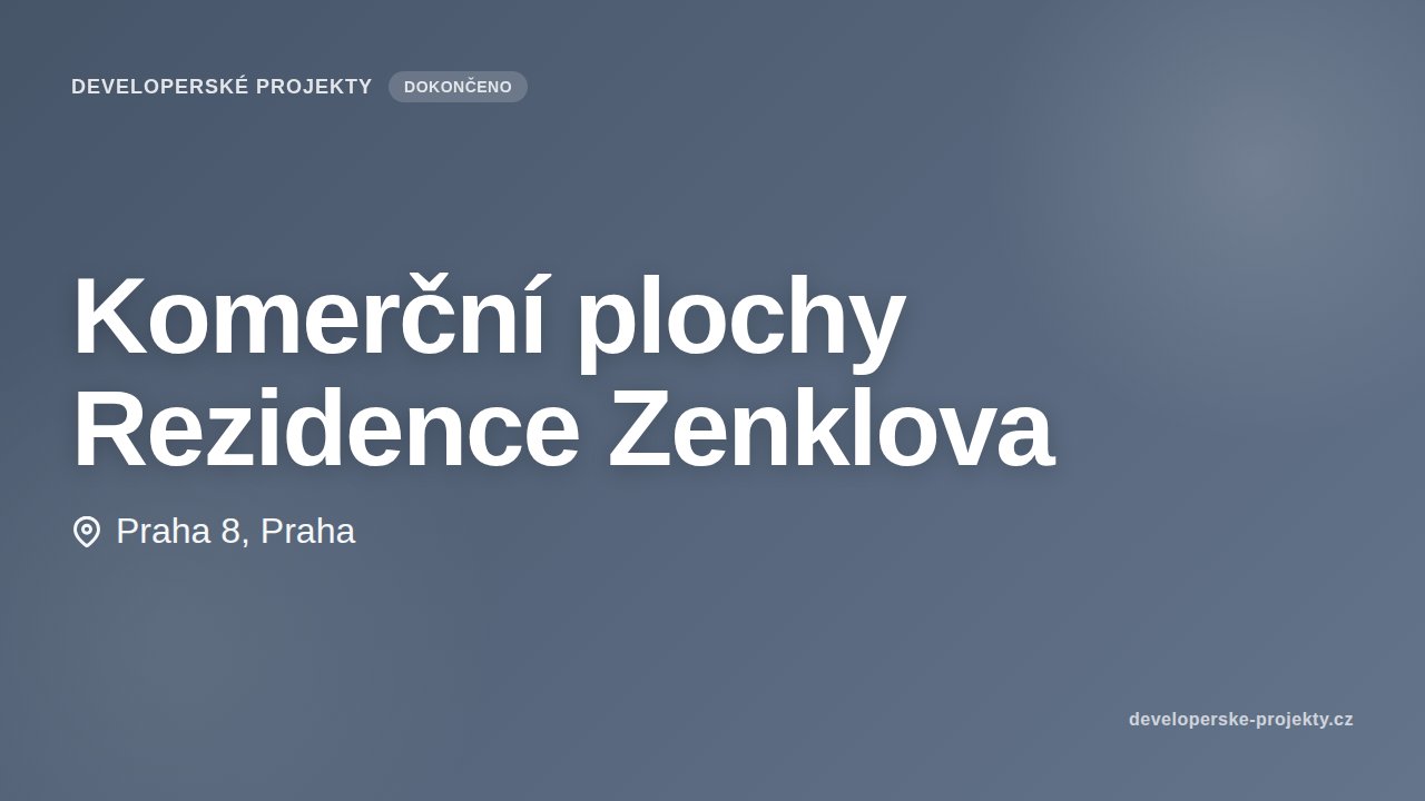 Komerční plochy Rezidence Zenklova