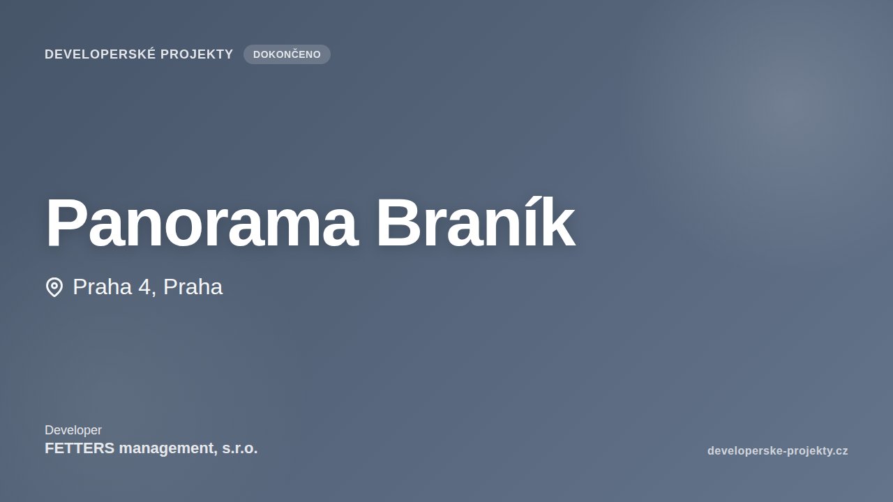 Panorama Braník