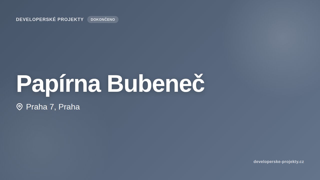 Papírna Bubeneč