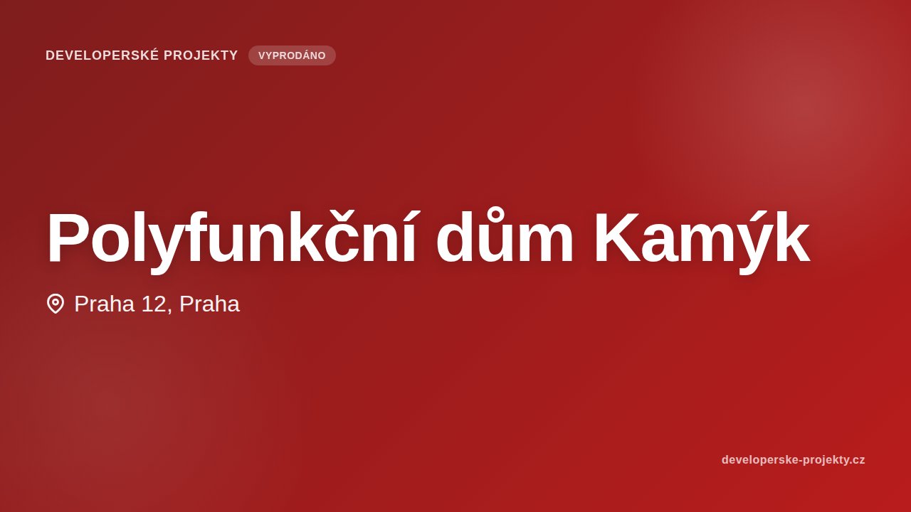 Polyfunkční dům Kamýk
