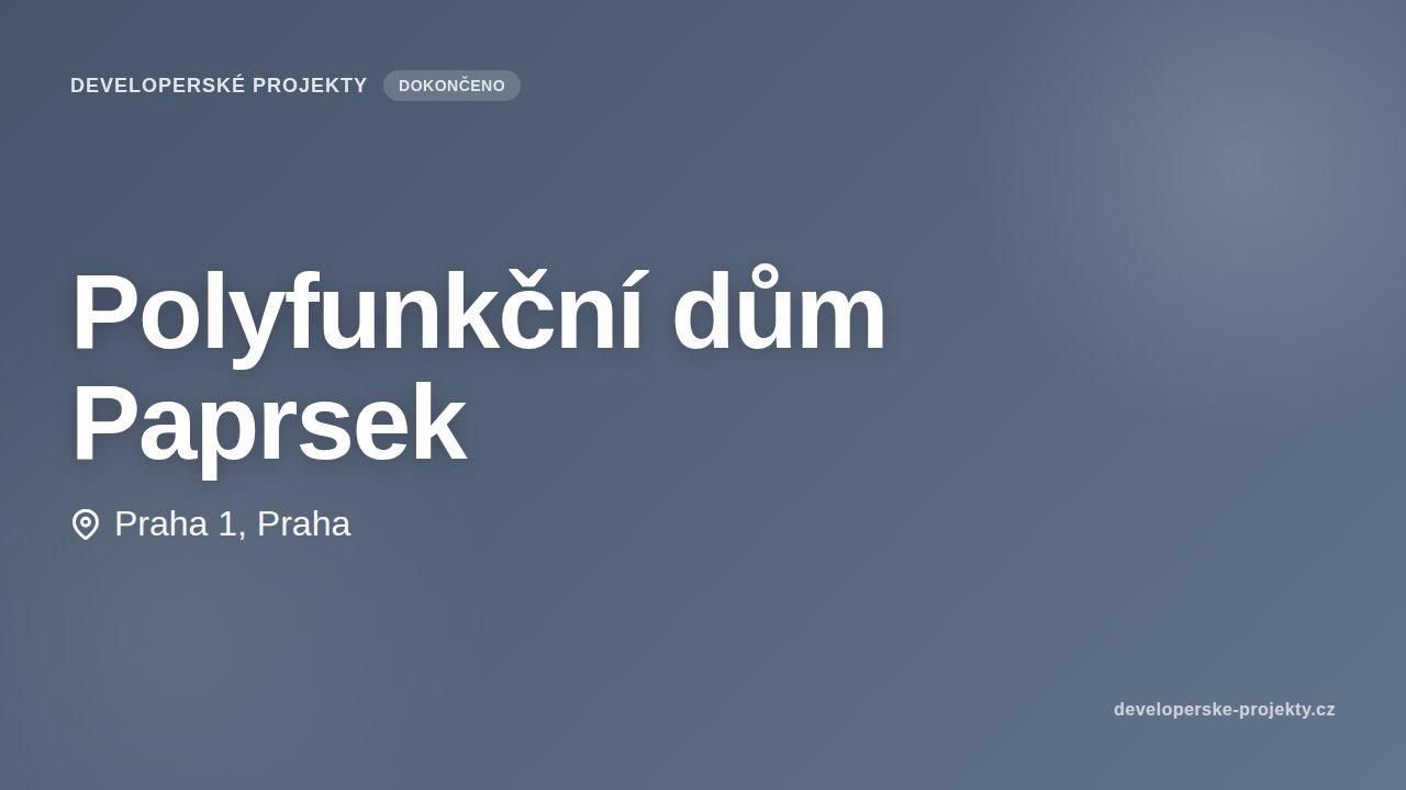 Polyfunkční dům Paprsek