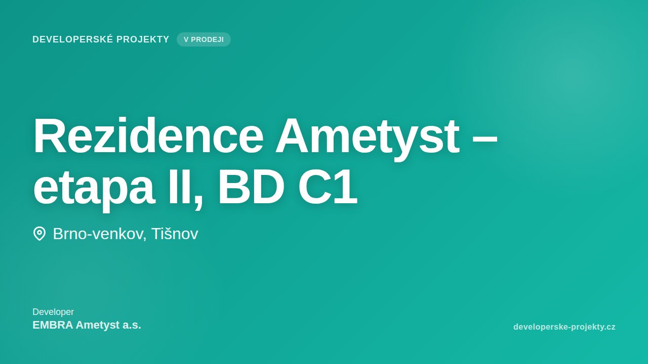 Rezidence Ametyst – etapa II, BD C1