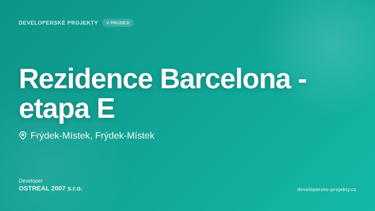 Rezidence Barcelona - etapa E
