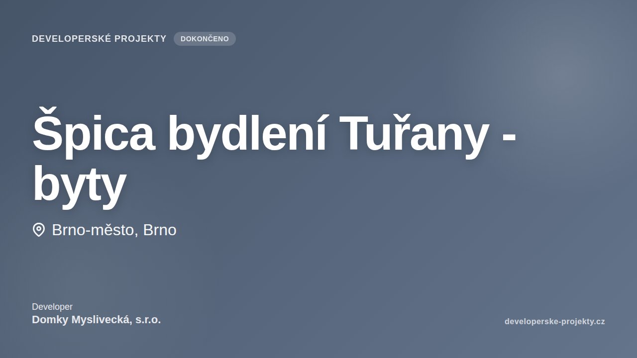 Špica bydlení Tuřany - byty