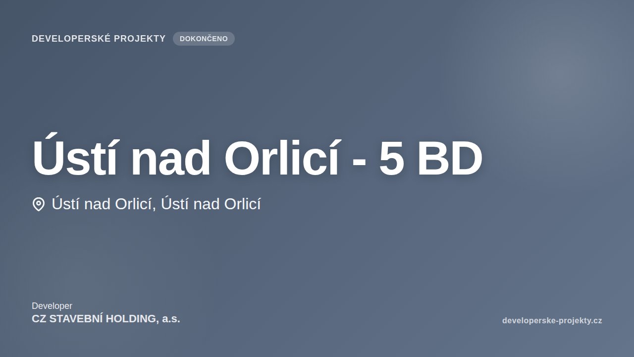 Ústí nad Orlicí - 5 BD