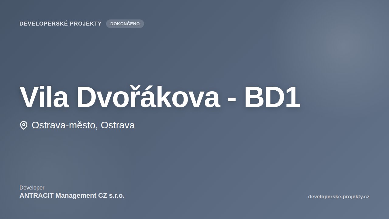 Vila Dvořákova - BD1