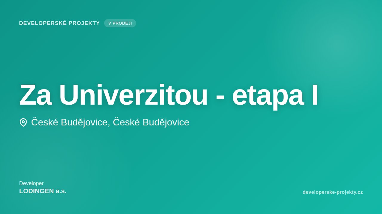 Za Univerzitou - etapa I