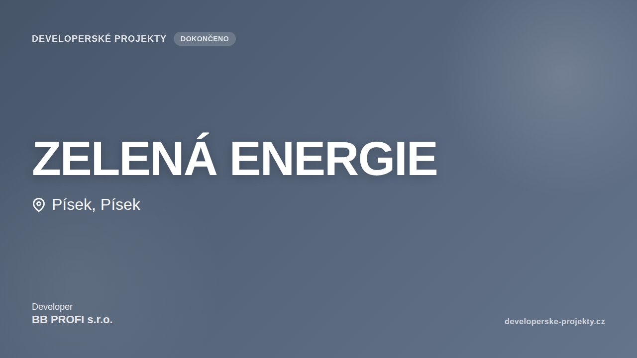 ZELENÁ ENERGIE